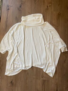 Maurices Cream Cowl Neck Boxy Knit Sweater